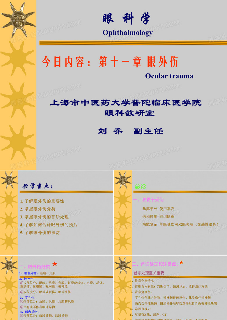 眼外伤教学