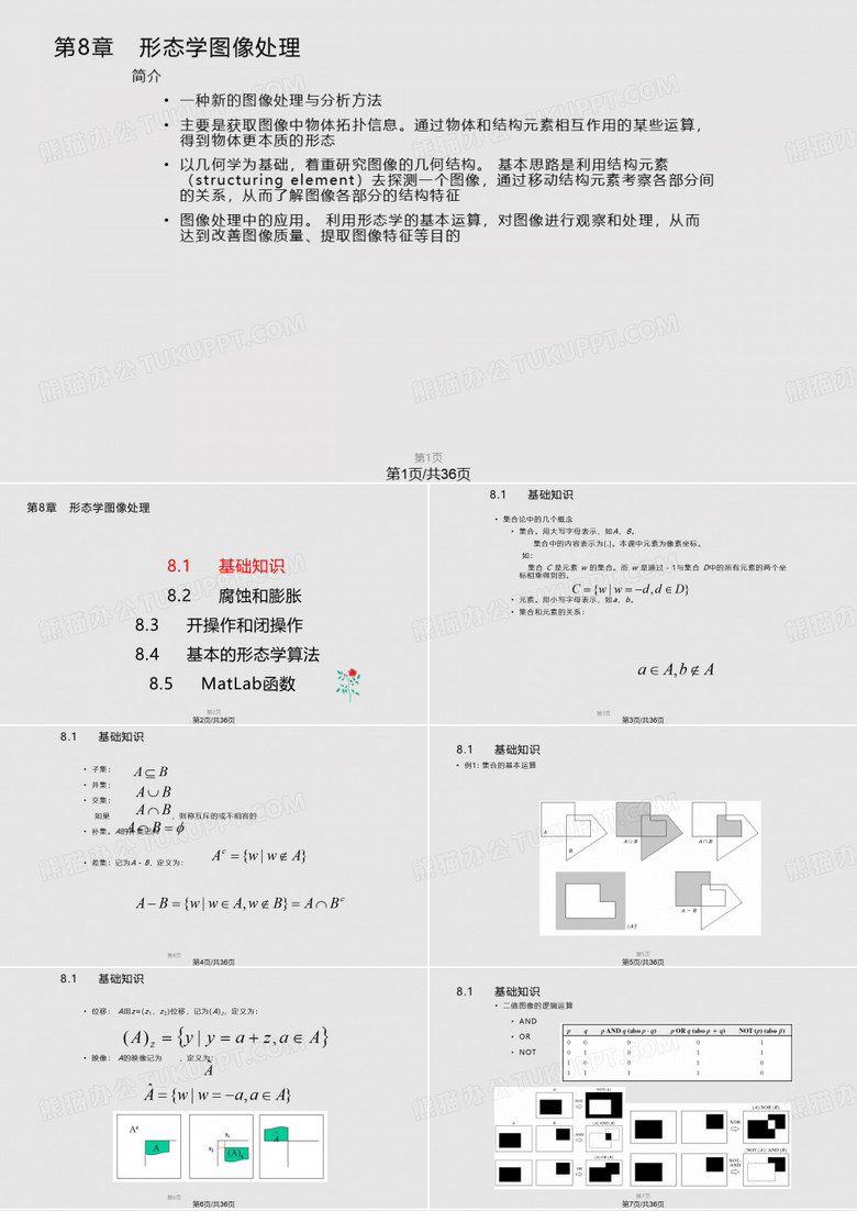 图像学形态处理计算机科学系PPT课件