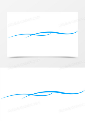 蓝色线条曲线图形