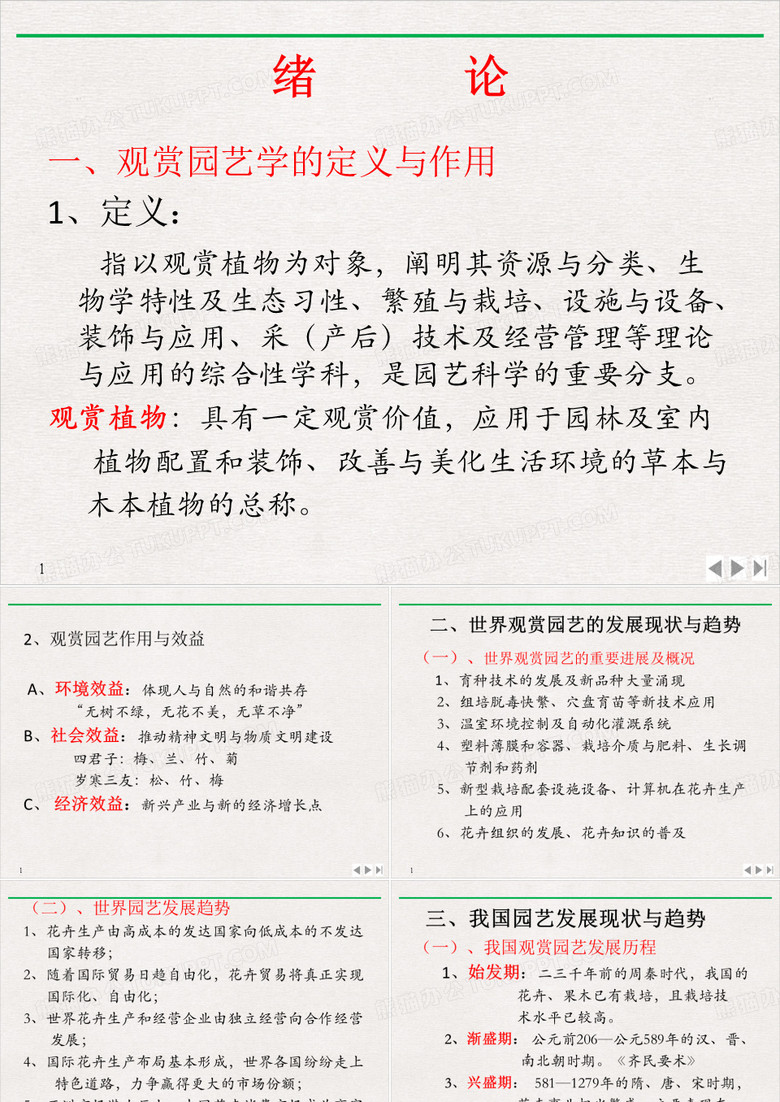 观赏园艺学---PPT课件下载