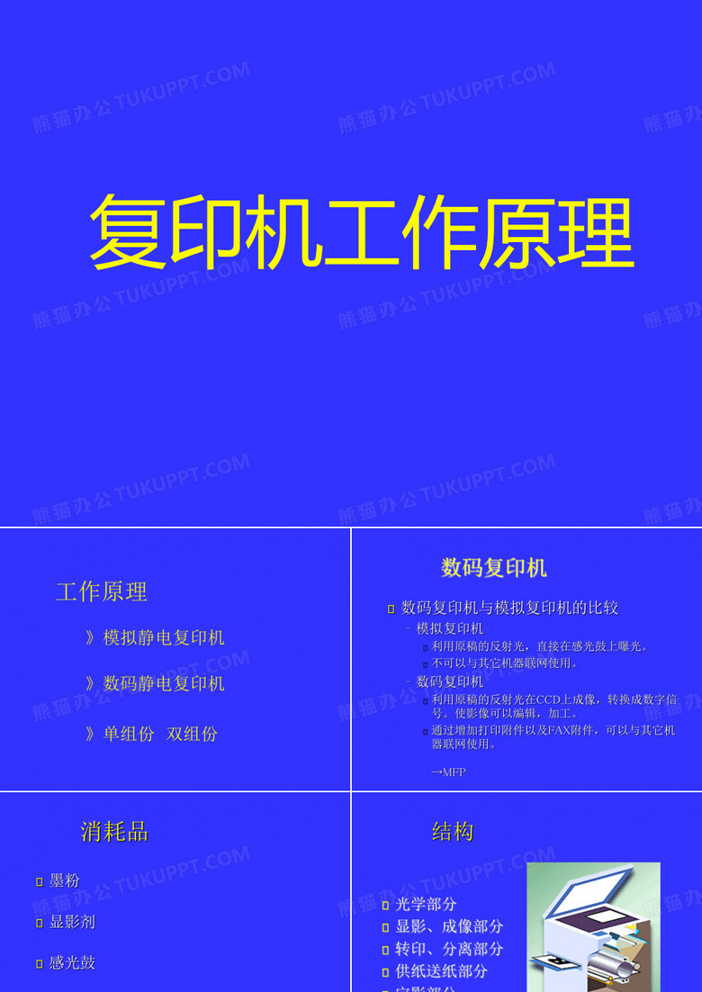 复印机工作原理