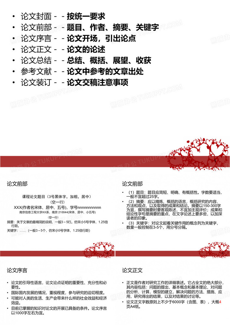 论文格式及要求