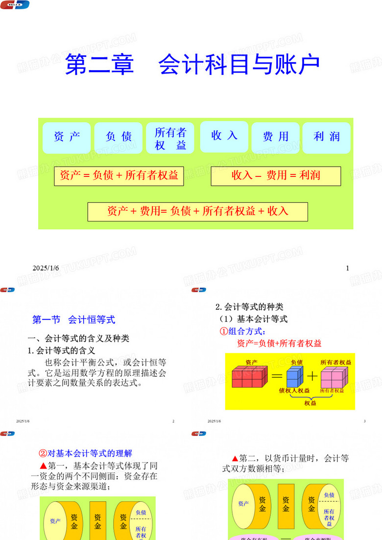 会计科目与会计等式