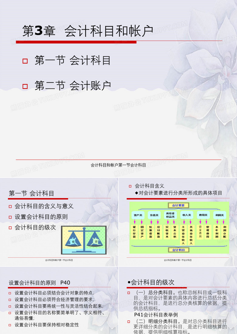 会计科目和帐户第一节会计科目