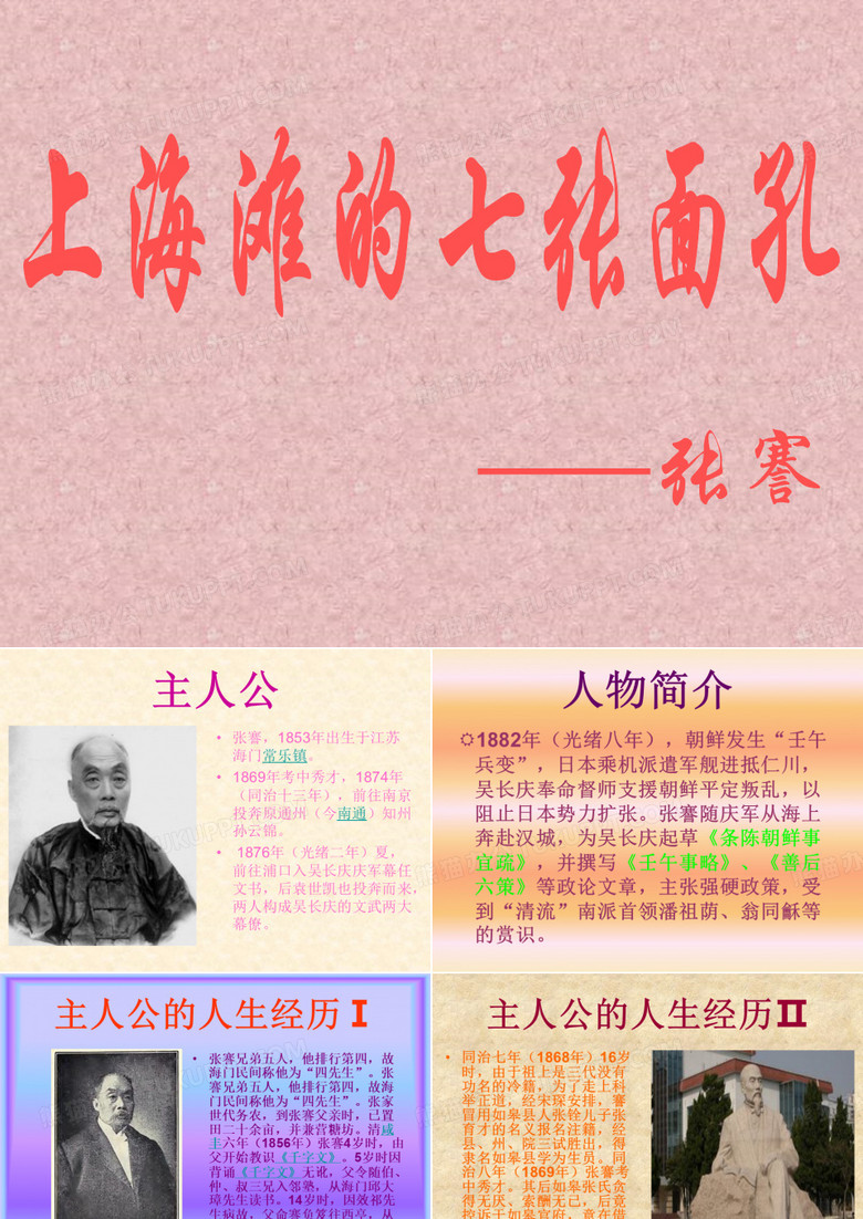 上海滩的七张面孔-张謇