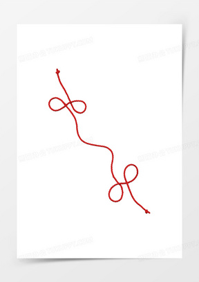 红绳png素材