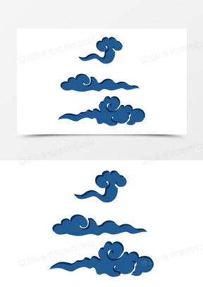 云剪纸图片素材