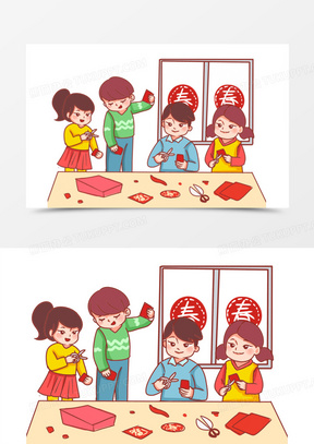 剪窗花图片素材