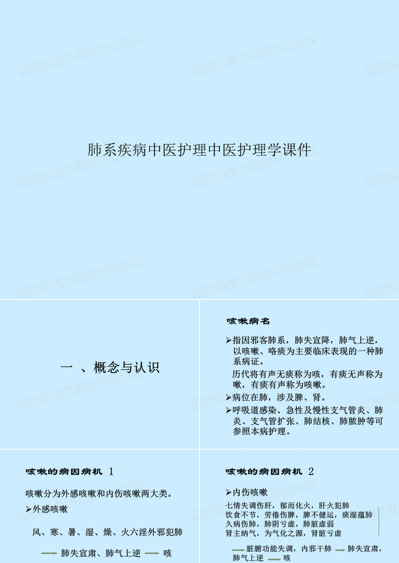 肺系疾病中医护理中医护理学