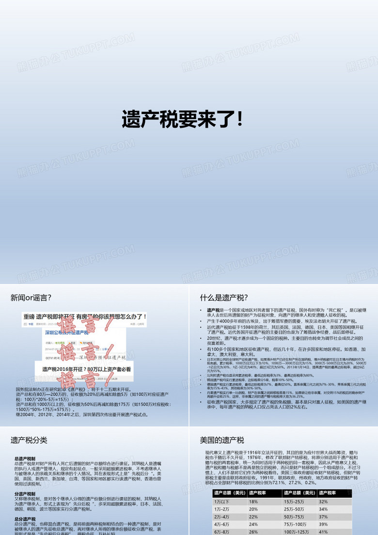 遗产税要来了!