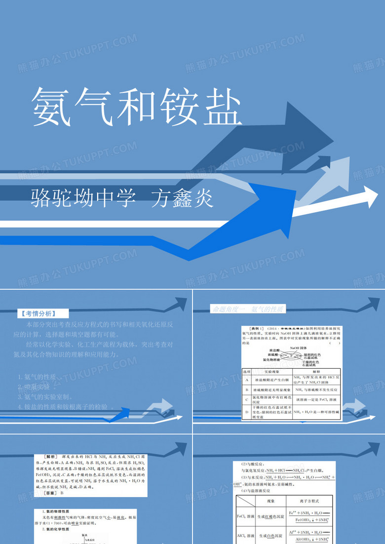 氨气和铵盐