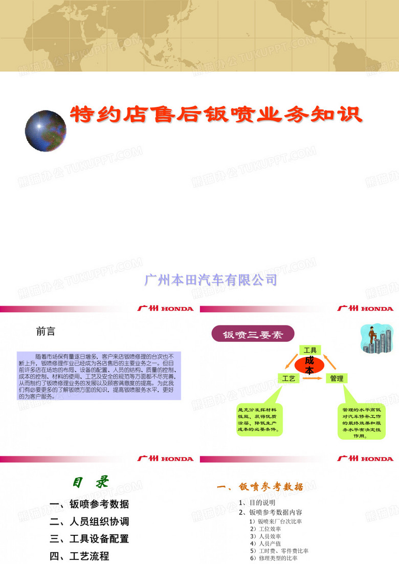 广本4S店钣喷培训