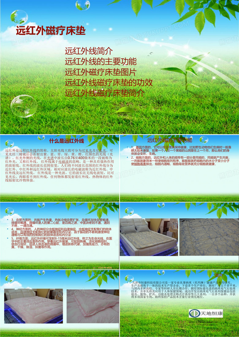 《远红外磁疗床垫》PPT课件