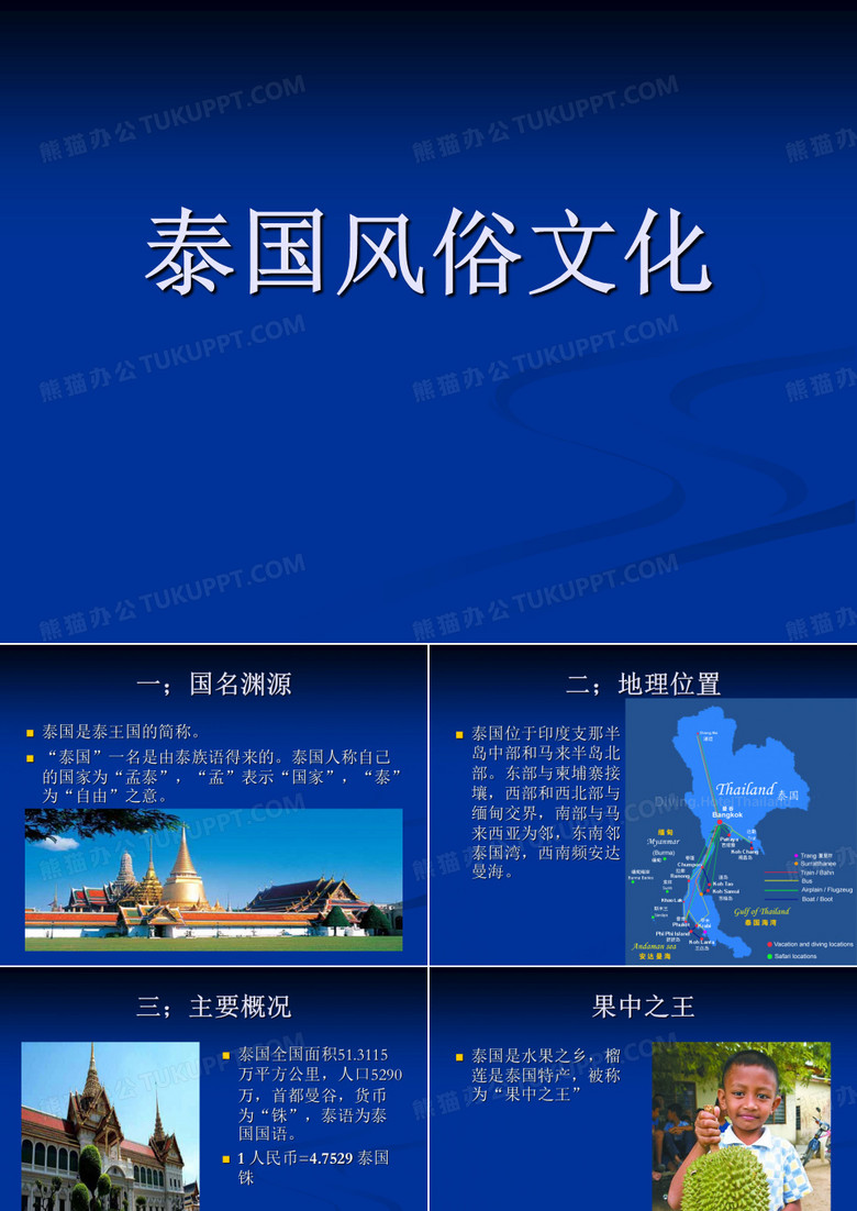 泰国风俗文化 演示文稿