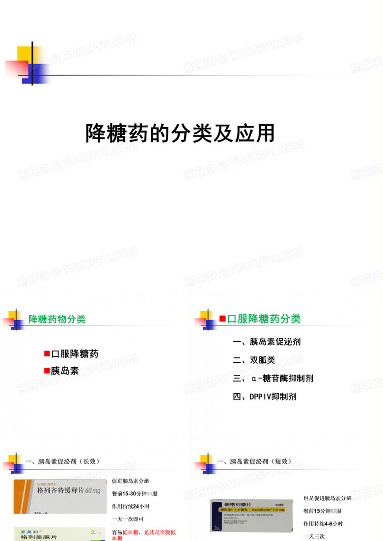 降糖药分类