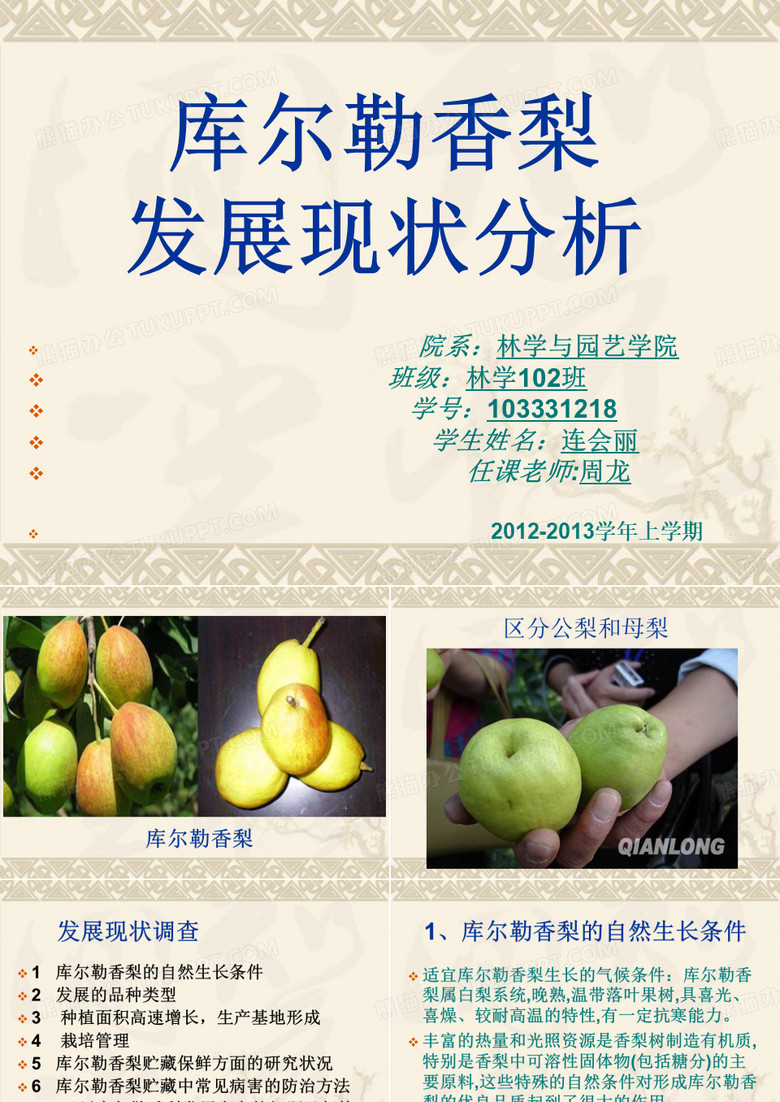 库尔勒香梨发展现状