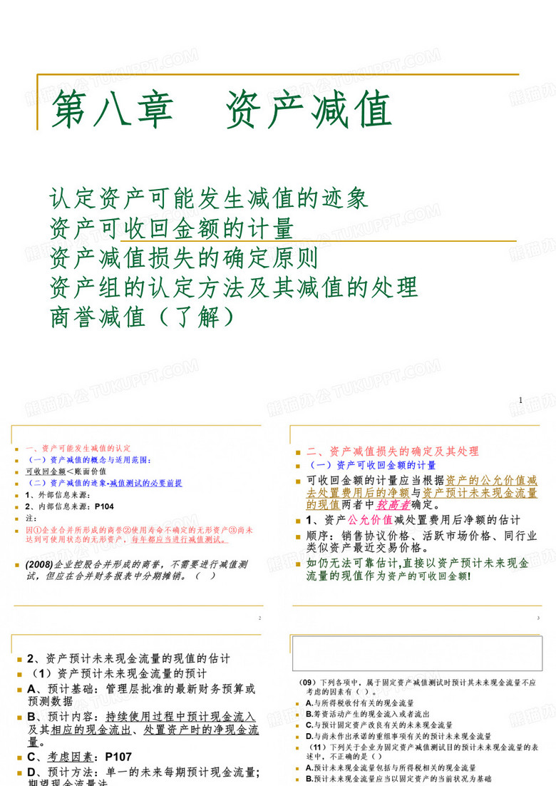 《资产减值》 课件
