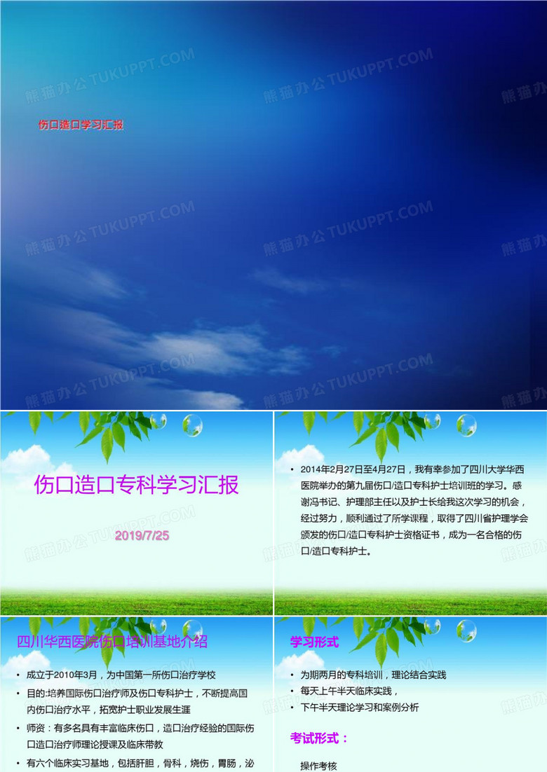 伤口造口学习汇报