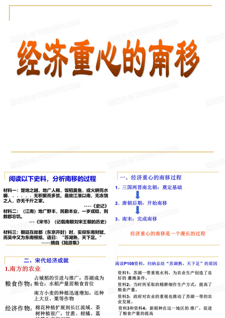 经济重心的南移