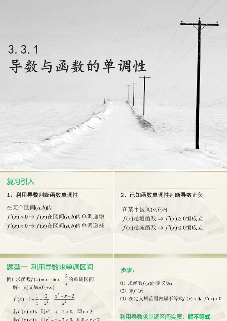 导数与函数单调性