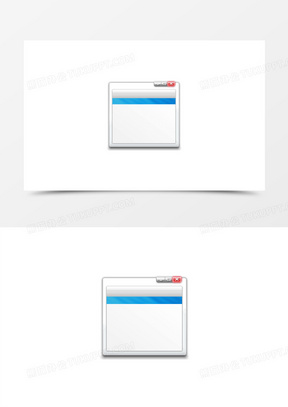 空白透明电脑对话框