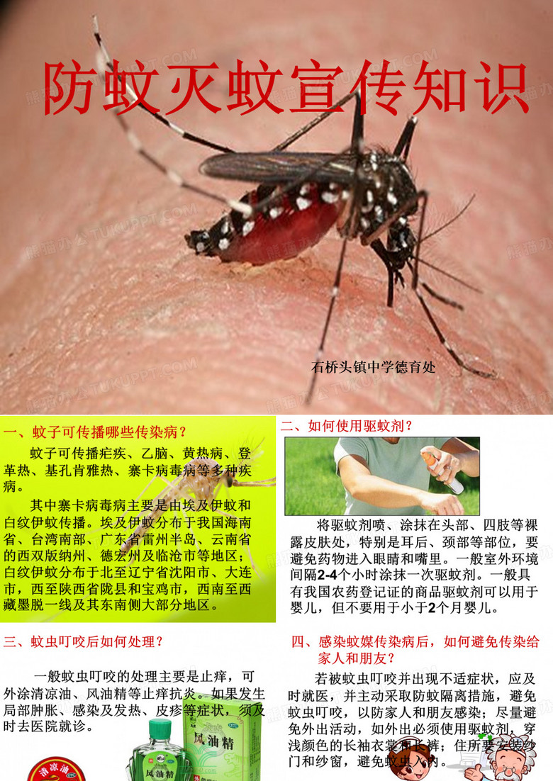 防蚊灭蚊宣传知识