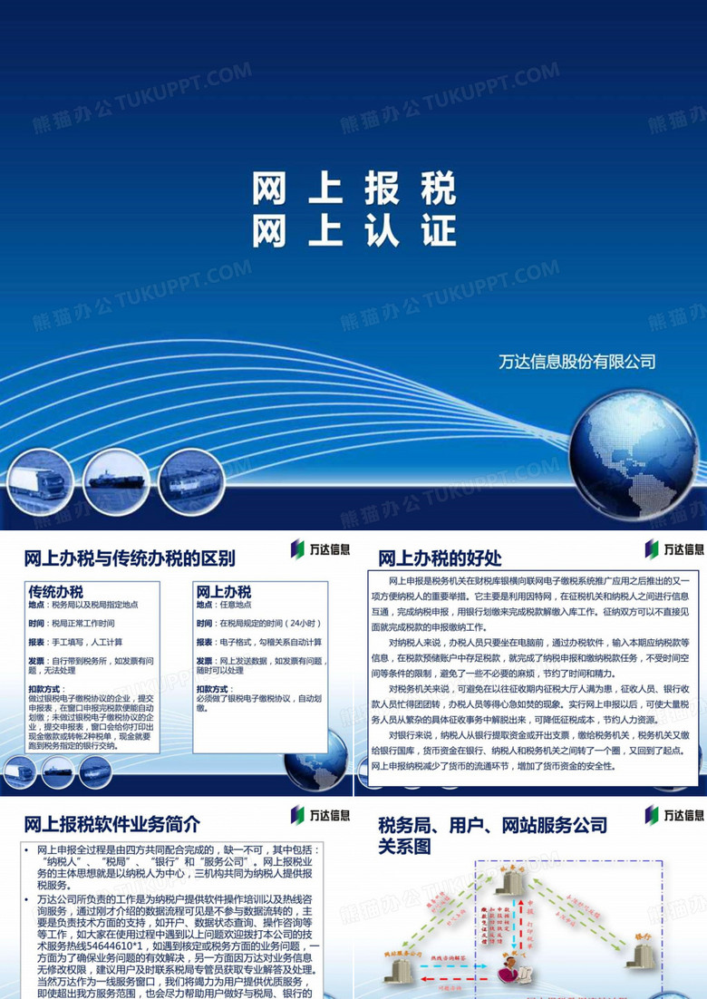 网上报税 认证——万达.ppt