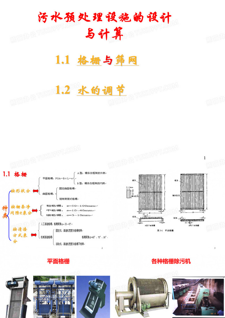 格栅与格栅槽的设计ppt课件
