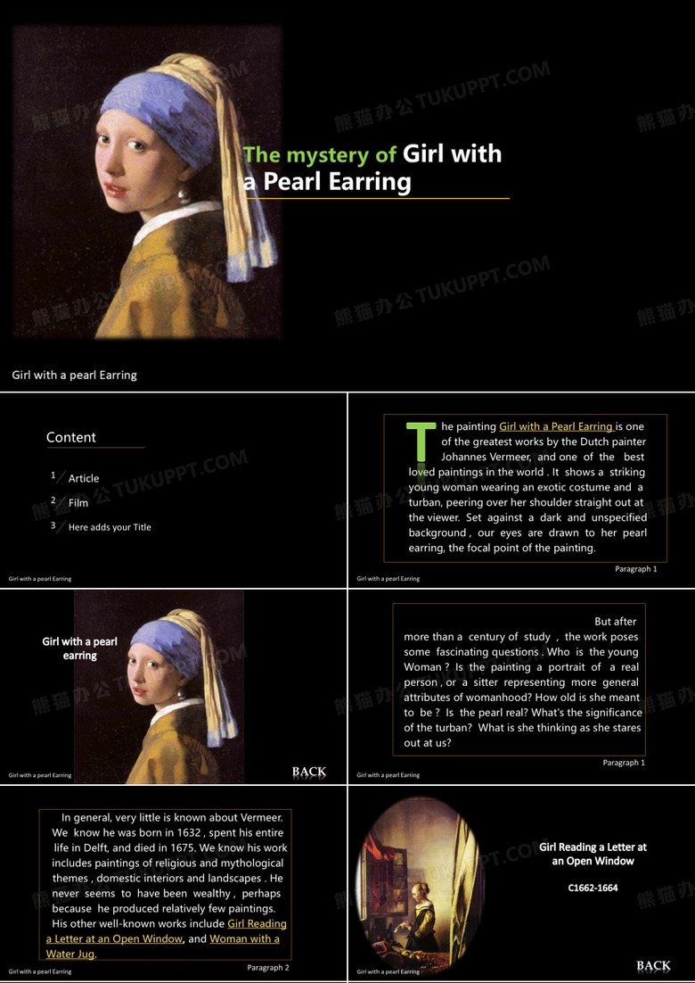 戴珍珠耳环的少女