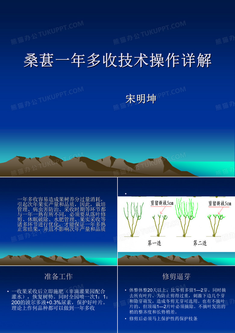 桑葚一年多收技术
