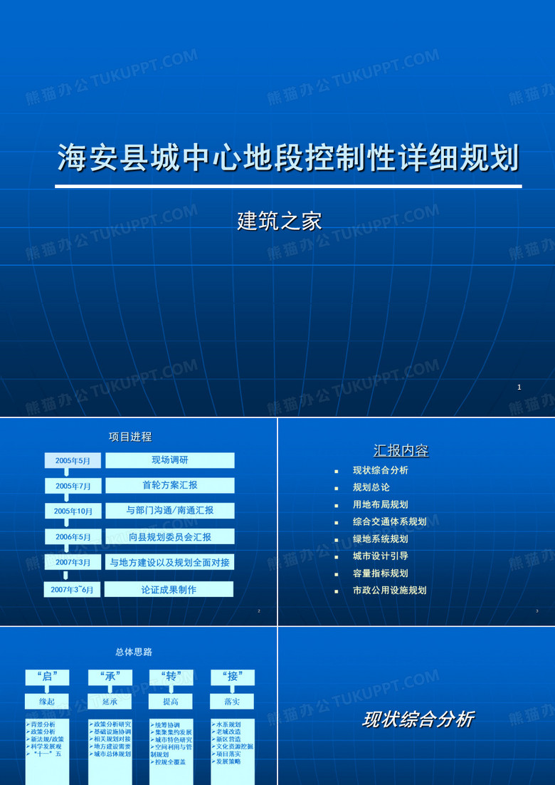 《海安县城中心地段控制性详细规划》汇报ppt