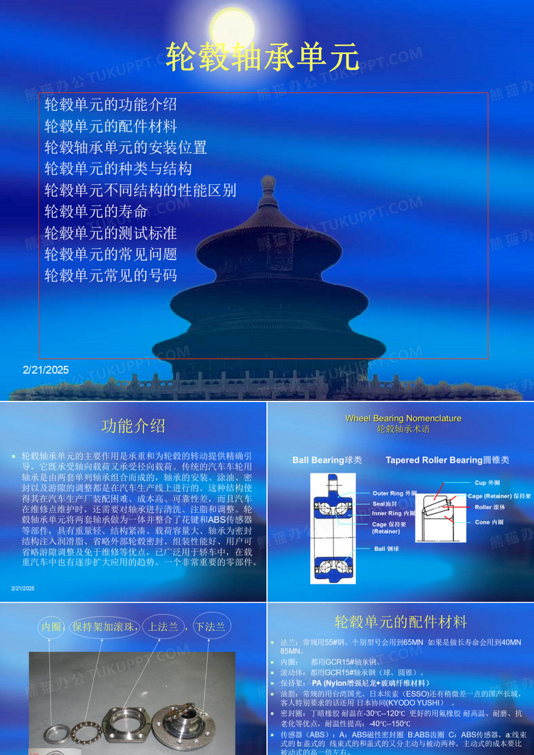 轮毂单元资料