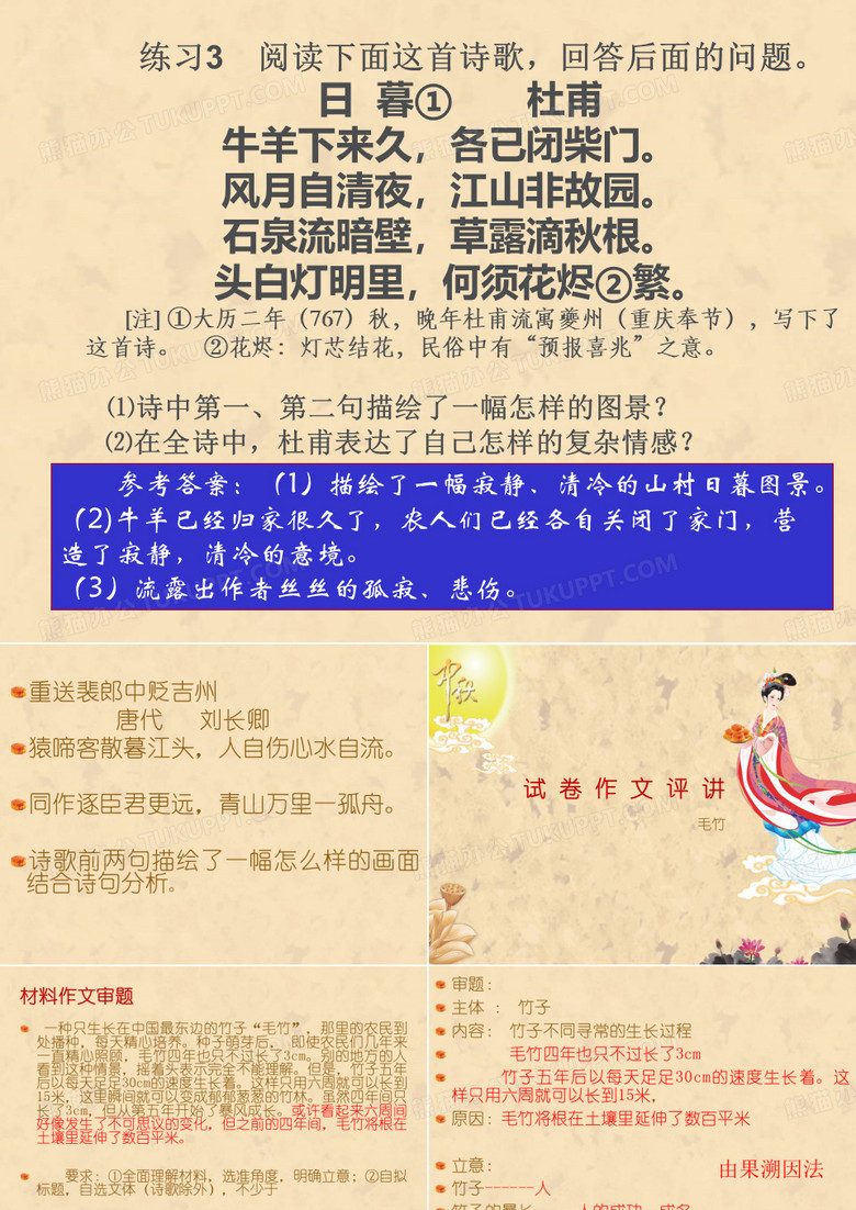 试卷作文毛竹 厚积薄发分析