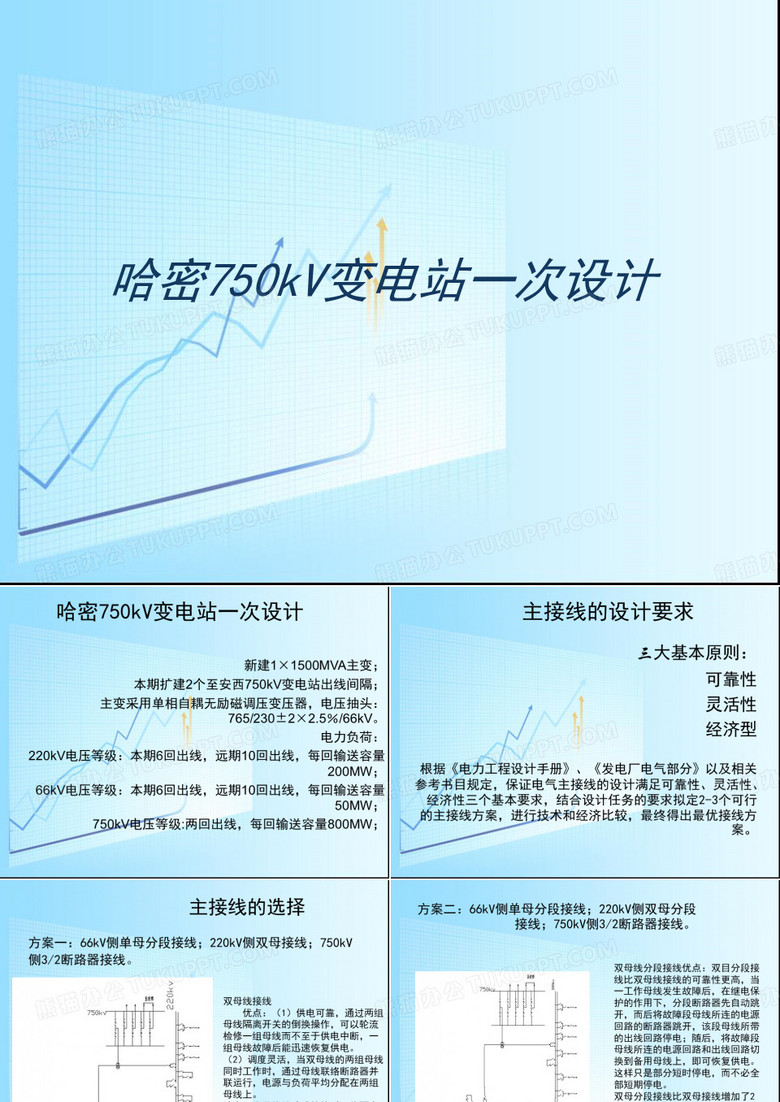 哈密750kV变电站一次设计