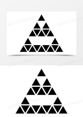 多边形的鱼形小三角形图标20箭头指向右上方三角形的黑色形状象征图标