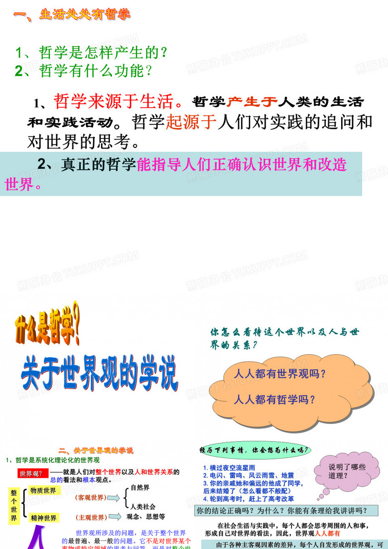 关于世界观的学说课件
