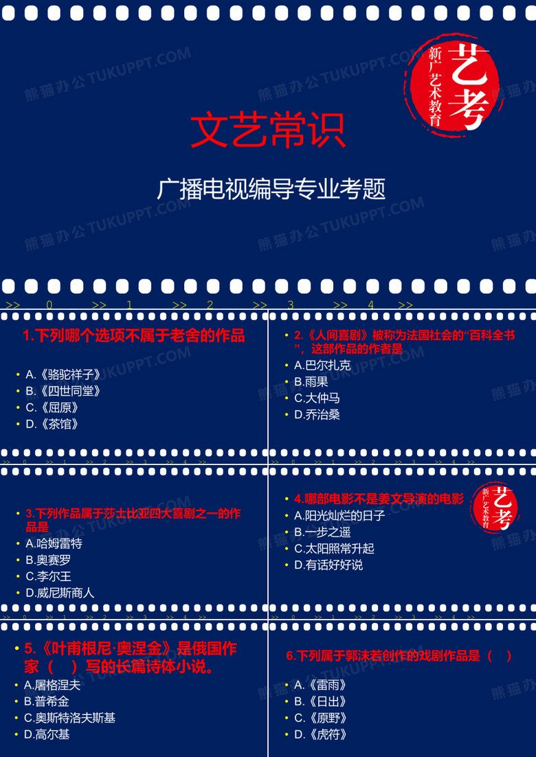 编导艺考ppt