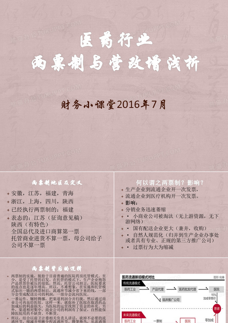 医药行业营改增两票制