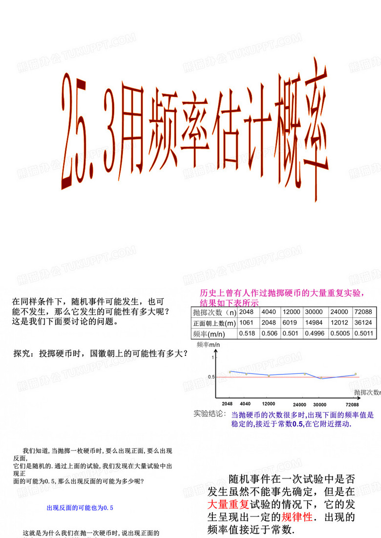 用频率估计概率