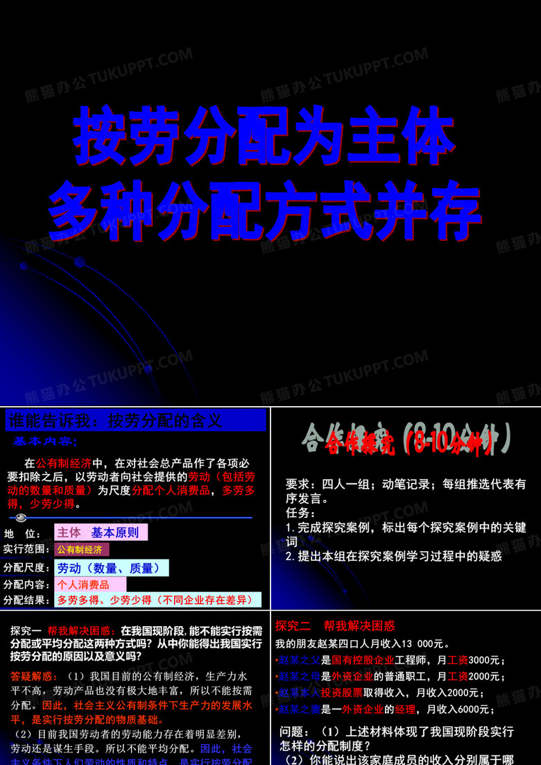 个人收入的分配