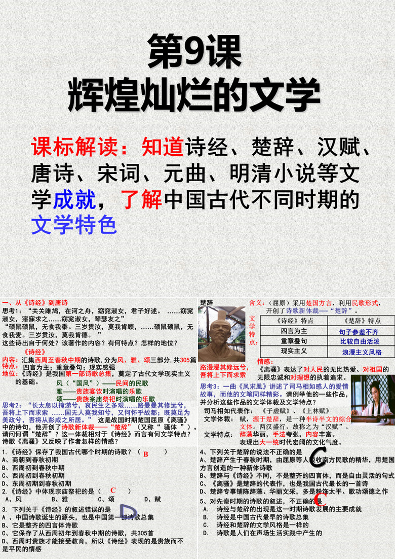 《辉煌灿烂文学》PPT课件