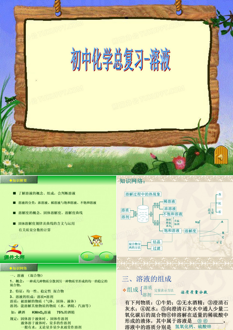初三化学溶液复习