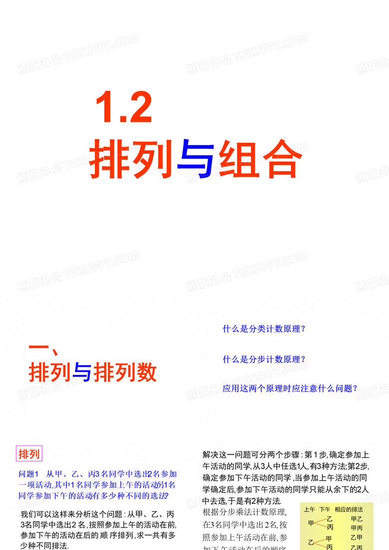 高中数学排列组合