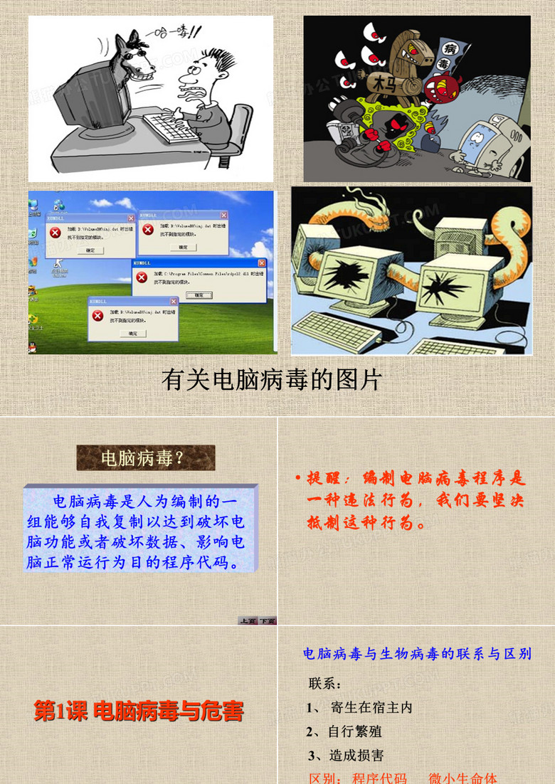 小学信息技术- 计算机病毒 课件