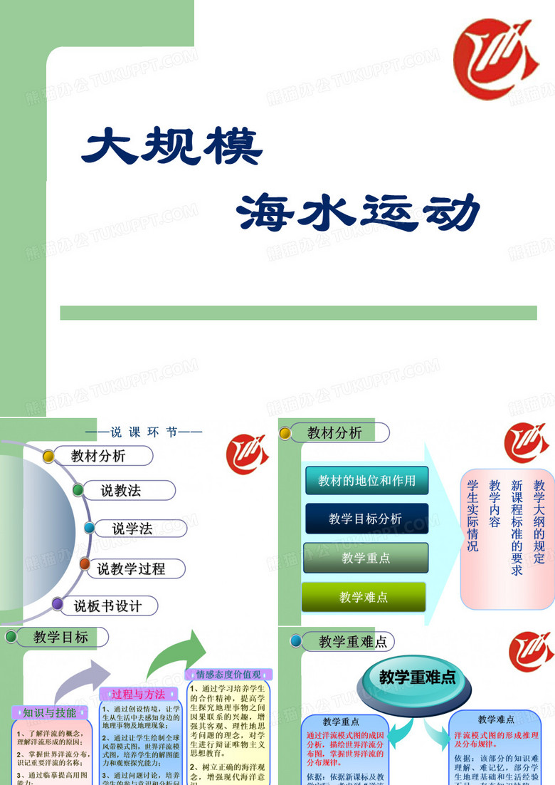 大规模的海水运动(说课)