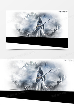 卡通黑白图片素材