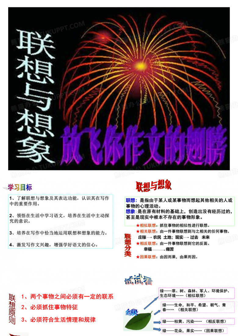 七年级作文指导联想与想象