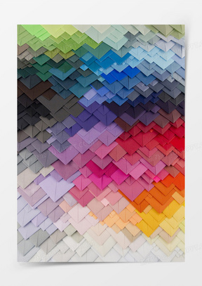 彩纸层层叠叠艺术设计