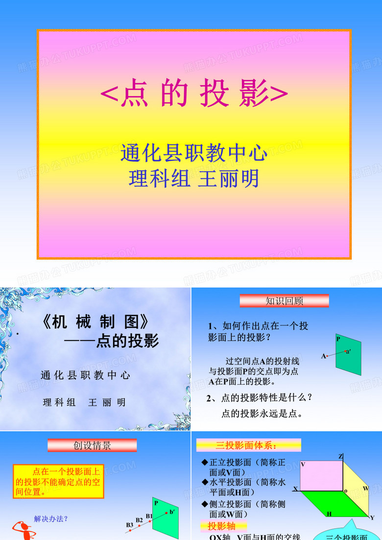 点的投影课件