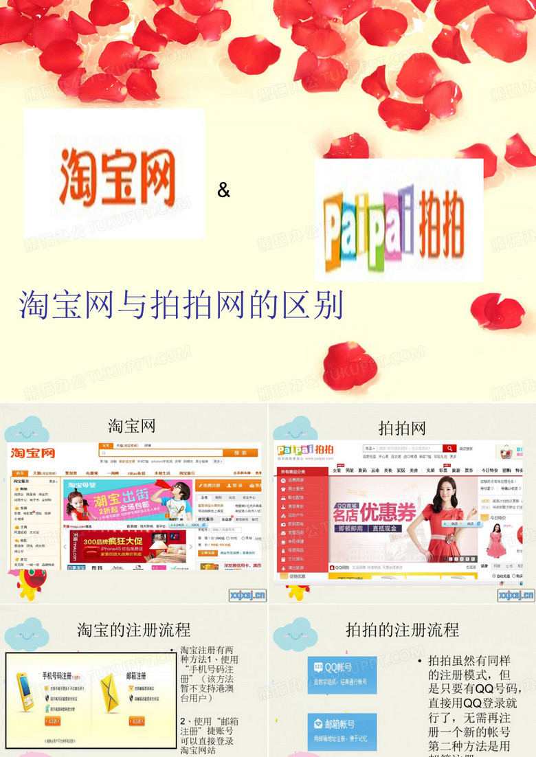淘宝网与拍拍网的区别